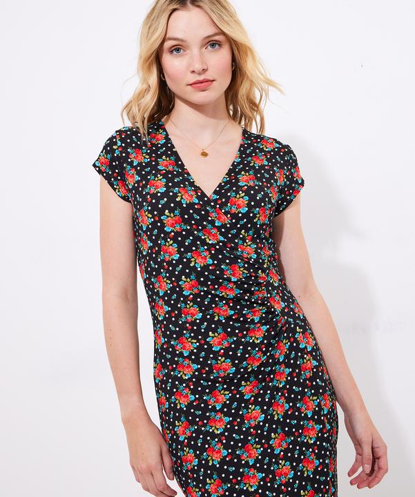 Actual product image Joe Browns Ditsy Floral Wrap Dress (38)