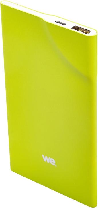 Produktbild WE ***Batterie de secours 3200mAh vert 1 port USB 1A - bouton tactile Toucher peau (3200 mAh)