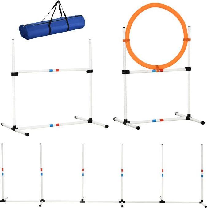 Produktbild Swisshandel24 Hunde Agility Set 3-tlg. inklusive Tasche Weiss+Gelb (Agility)