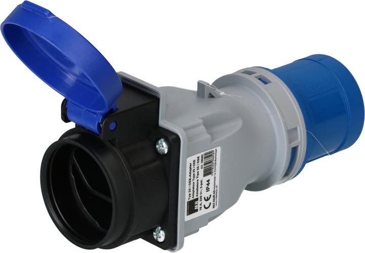 Max Hauri spina adattatore maxCAMP (CEE 16/3, CEE 16/3)