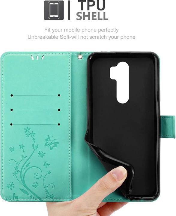 Actual product image Cadorabo Flower Book Cover (Xiaomi Redmi Note 8 Pro)