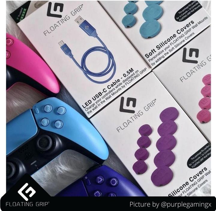 Immagine prodotto Floating Grip Coperture in silicone morbido per supporti a parete (PS5)