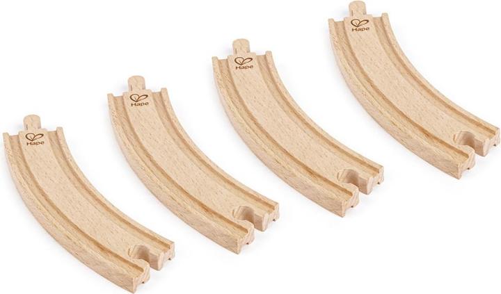 Actual product image Hape Long curve rails (4 pcs.)