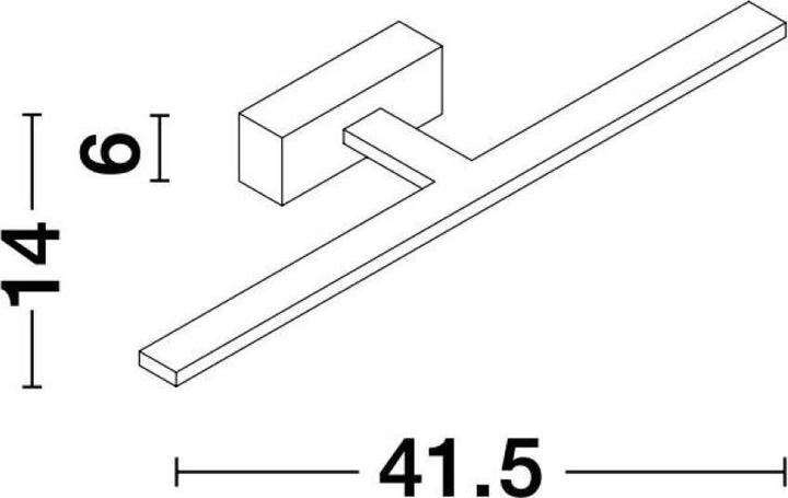 Actual product image Nova Luce Mondrian LED wall lamp (913 lm)