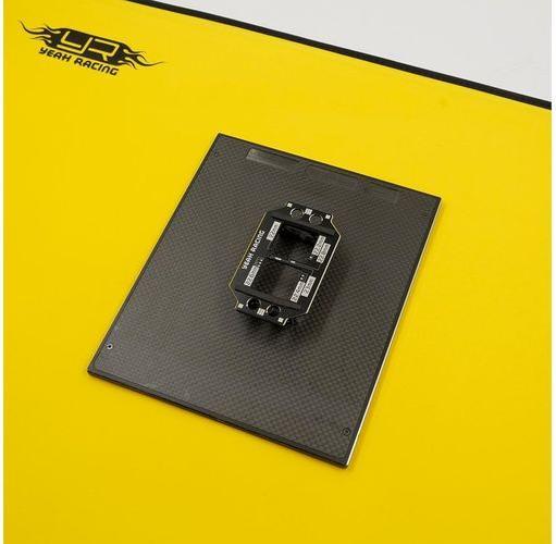 Actual product image Yeah Racing Setup Plate Graphite for Mini-Z
