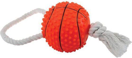 Actual product image Zolux Toy basketball with string (Ball toy dog)
