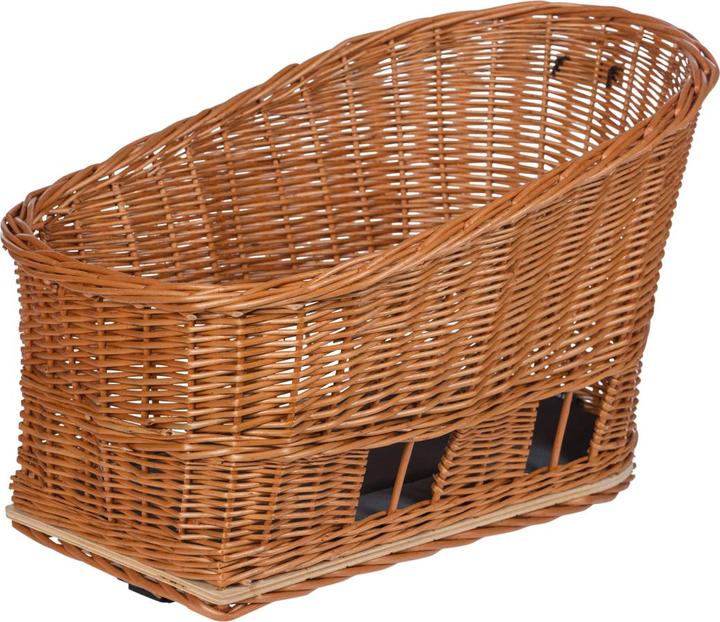 Produktbild Basil PASJA MIK 2.0, Hundefahrradkorb L, Weidekorb, mit Kissen und Adapterplatte MIK 2.0, 50cm, 38L (38 l)
