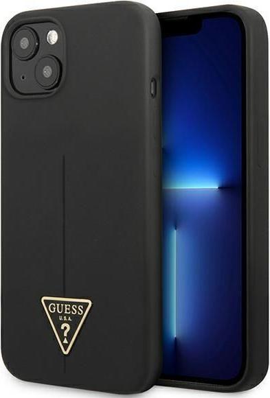 Immagine prodotto Guess GUHCP13SSLTGK iPhone 13 Mini 5,4" Nero / Nero Triangolo solido in silicone (Apple iPhone 13 mini)