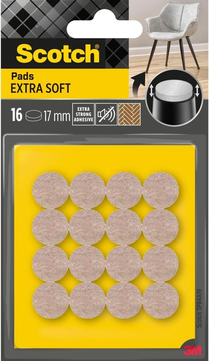 Produktbild Scotch Extra weiche Filzgleiter rund (Filzgleiter, 16 Stück)