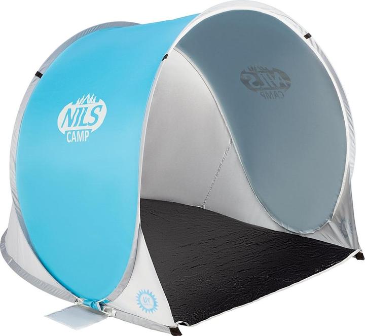 Nils Tenda da spiaggia pieghevole NC3173 blu-grigio (tenda da spiaggia, 1.85 kg)