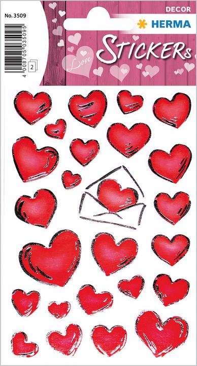 Actual product image HERMA Sticker hearts