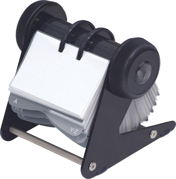 Actual product image Donau ROTARY VISIT CARD STAND, 400 VISIT CARD, Black 1394001PL-01