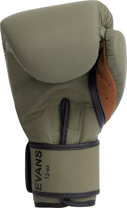 Actual product image Benlee Evans Boxing Gloves Kaki Leather (14 OZ)