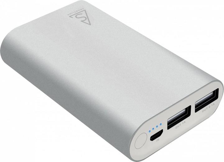 Actual product image Holdit Powerbank Smartline 7500 mAh Silver (613374) (7500 mAh, 27.75 Wh)