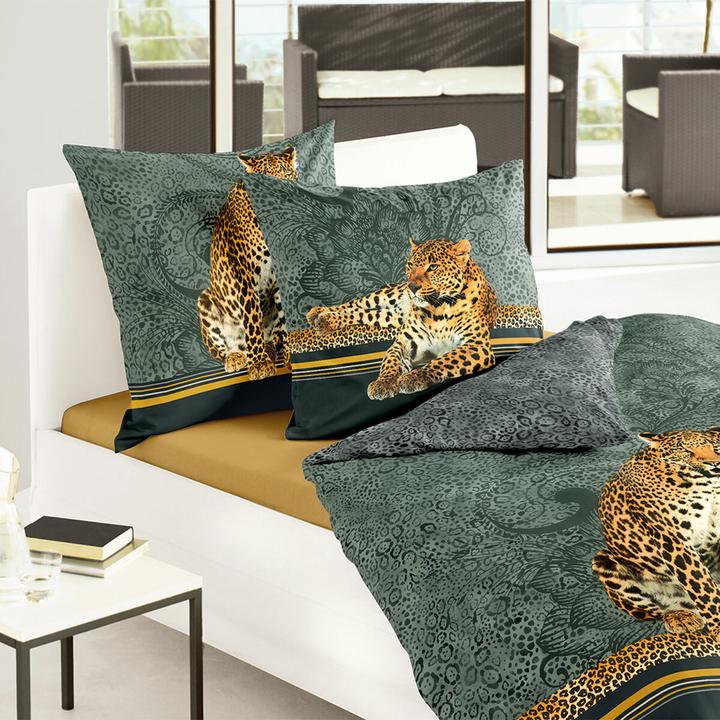 Immagine prodotto Traumschlaf Leopard (Set di biancheria da letto, 155 x 220 cm, 80 x 80 cm)