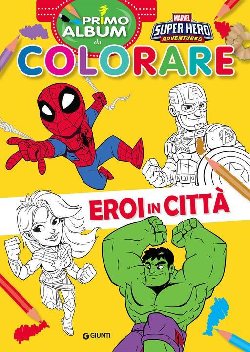 Image du produit Primo album da colorare Marvel Super Hero Adventures (Italien, Walt Disney)