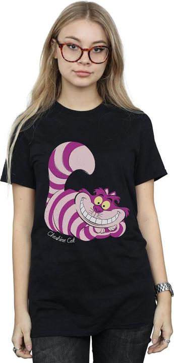 Actual product image Alice In Wonderland Womens/Ladies Cheshire Cat Boyfriend T-Shirt (3XL)