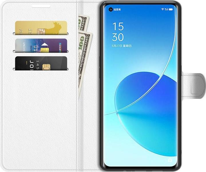 Immagine prodotto Cover-Discount OPPO Reno6 Pro - Custodia in pelle bianca (Oppo Reno 6 Pro 5G)