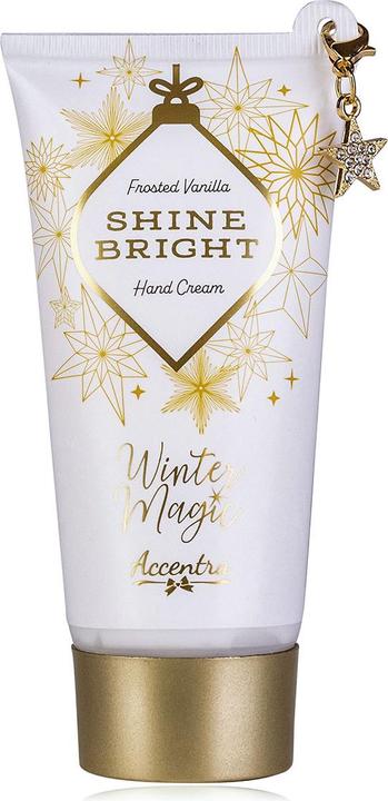 Accentra Handcreme & Nagelcreme WINTER MAGIC mit Charm-Anhänger, Duft: Frosted Vanilla (60 ml)