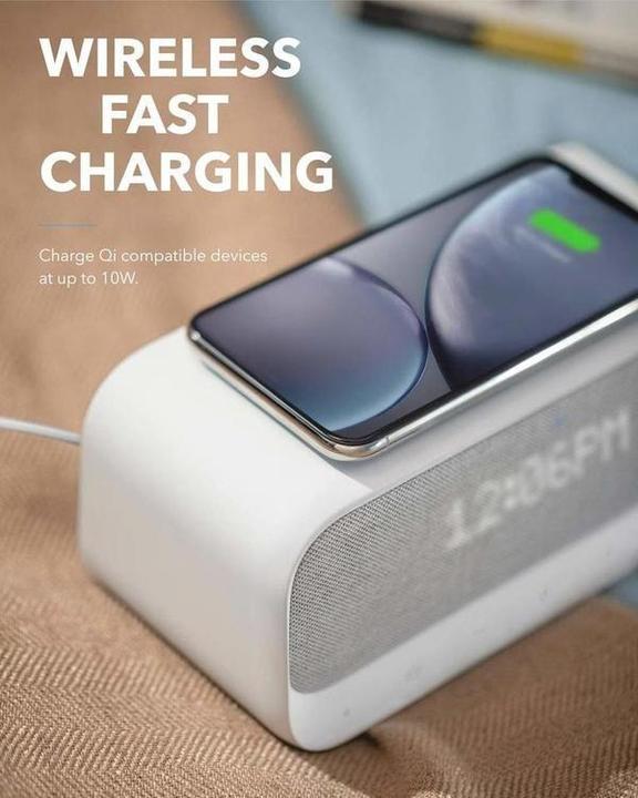 Actual product image soundcore Speaker clock with alarm clock Anker Wakey, Qi wireless charger, FM radio, 10 sleep sounds