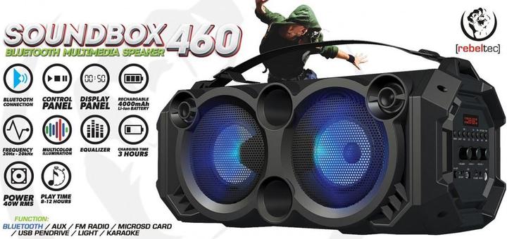 Immagine prodotto Rebeltec SoundBox 460 Bluetooth garsiakalbis (8 h, Batteria)
