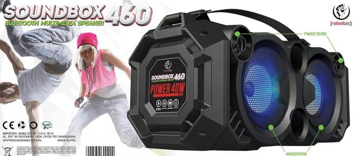 Immagine prodotto Rebeltec SoundBox 460 Bluetooth garsiakalbis (8 h, Batteria)
