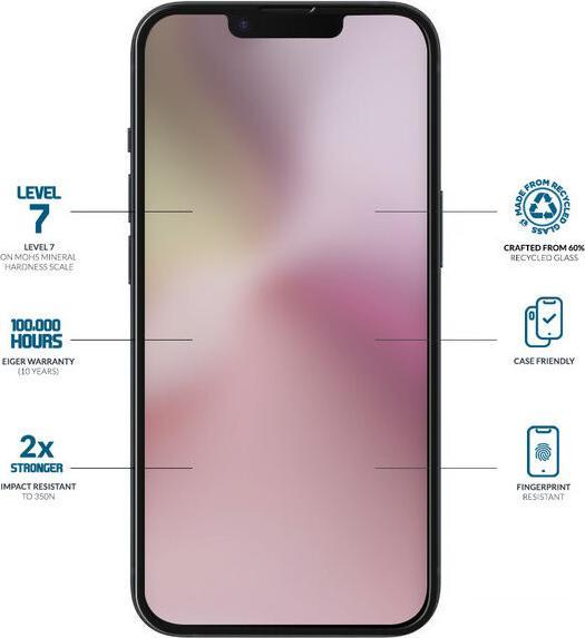 Image du produit Eiger Mountain Glass Clear Edge (1 pièce(s), Apple iPhone 16e)