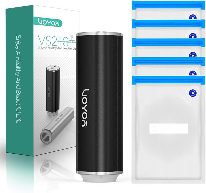 Actual product image Voyor VS210 Handvakuumierer Set mit 5 Vakuumbeuteln
