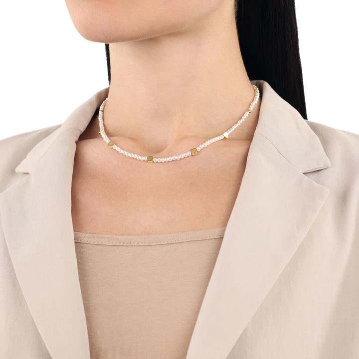Produktbild Amor Halsschmuck für Damen, Edelstahl, Glasperle | Herz (Edelstahl)