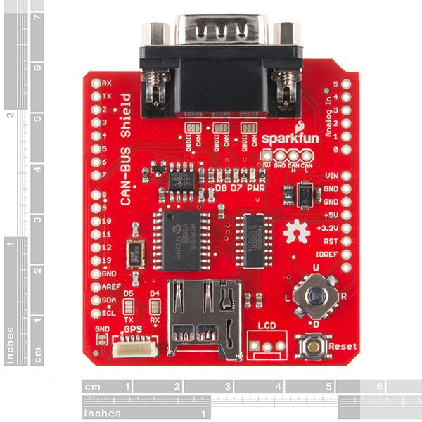 Image du produit SparkFun Bouclier CAN-BUS, y compris les connecteurs (Bouclier)
