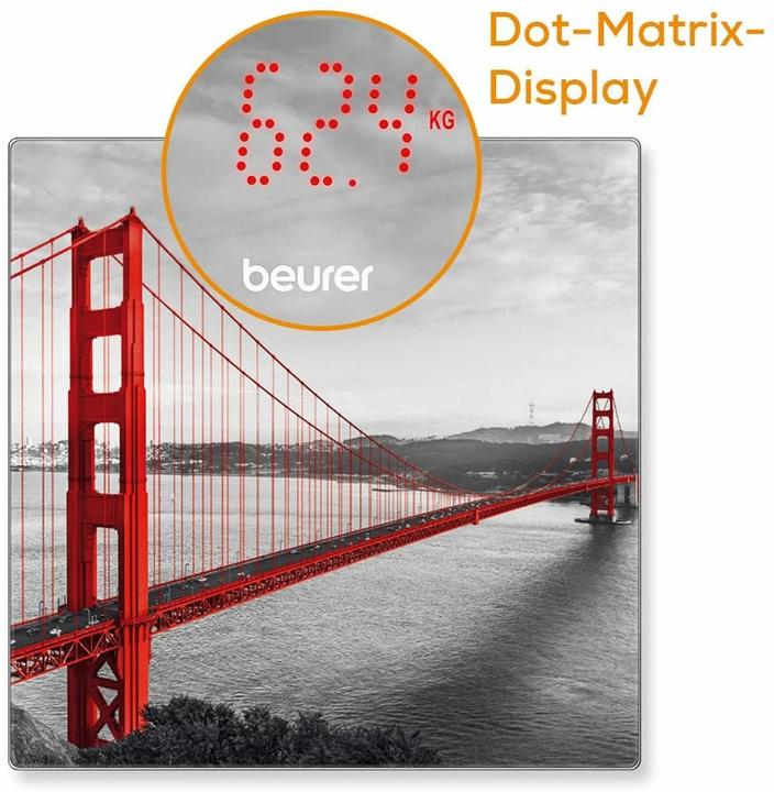 Actual product image Beurer Glass scale GS 215 San Francisco (180 kg)