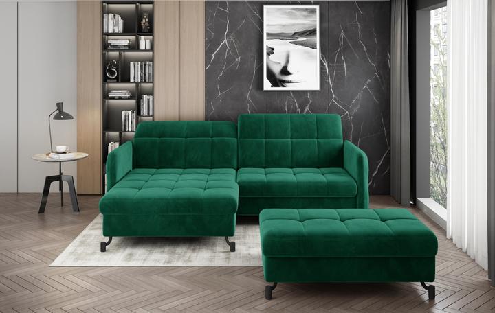 Actual product image ELTAP Narożnik Lorelle + Pouf (Upholstery set, Sofa bed, Corner sofa)