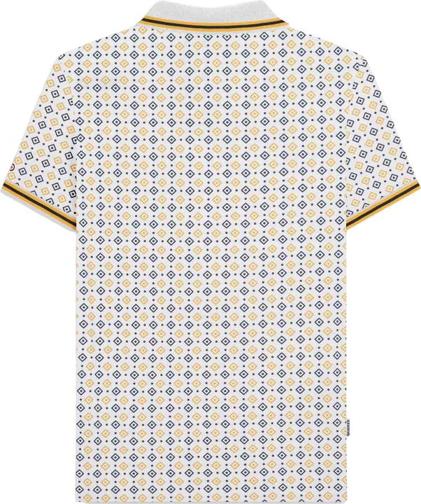 Actual product image Lambretta Mens SS25 Geometric Polo Shirt (L)