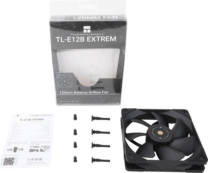 Produktbild Thermalright Lüfter TL-E12B Extrem 120mm PWM (120 mm, 1 x)