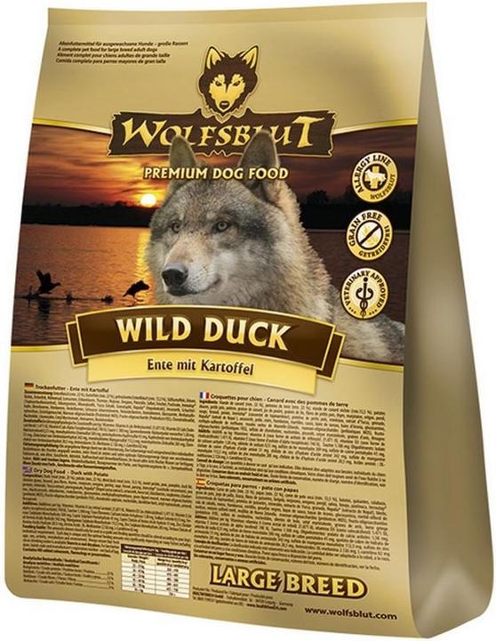 Actual product image Wolfsblut Wild Duck Large Breed (Adult, 1 pcs., 2000 g)
