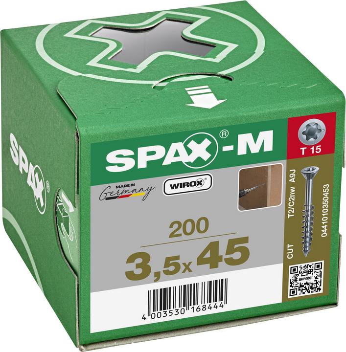 Actual product image Spax Self-tapping screws M SK T15 3.5x45 mm (200 Screws per piece)