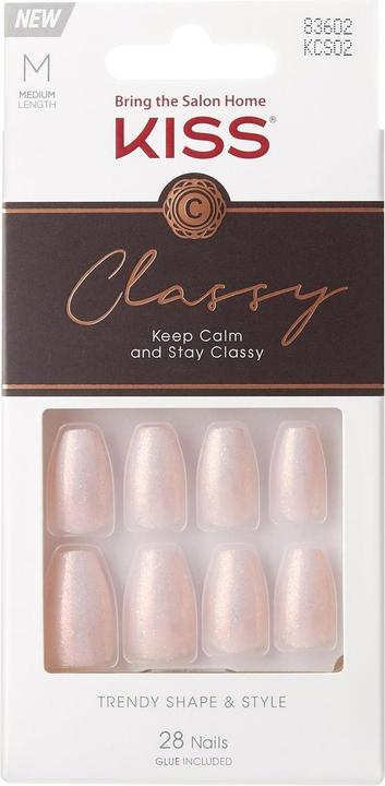 Actual product image KISS Classy (Artificial nails, White, Rose)