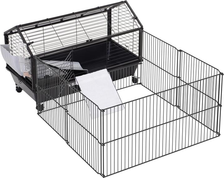 Immagine prodotto PawHut Gabbia per cavie con recinto esterno
