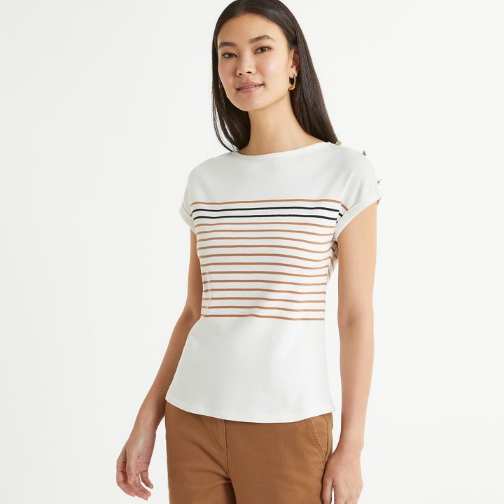 Produktbild Anne Weyburn Gestreiftes T-Shirt (40)