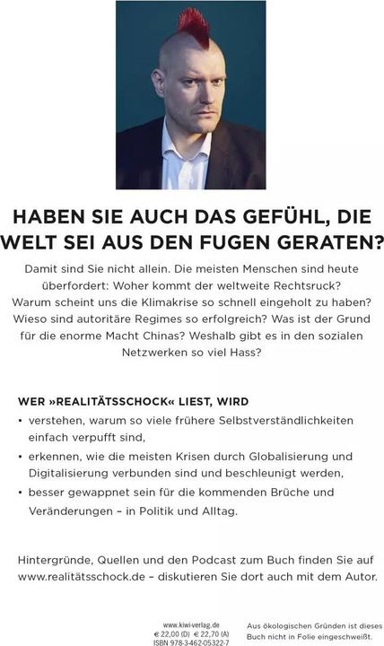 Produktbild Realitätsschock (Deutsch, Sascha Lobo, 2019)