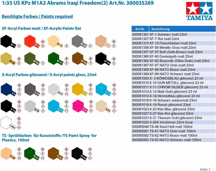 Image du produit Tamiya 1:35 US KPz M1A2 Abrams Iraqi Freedom(2)