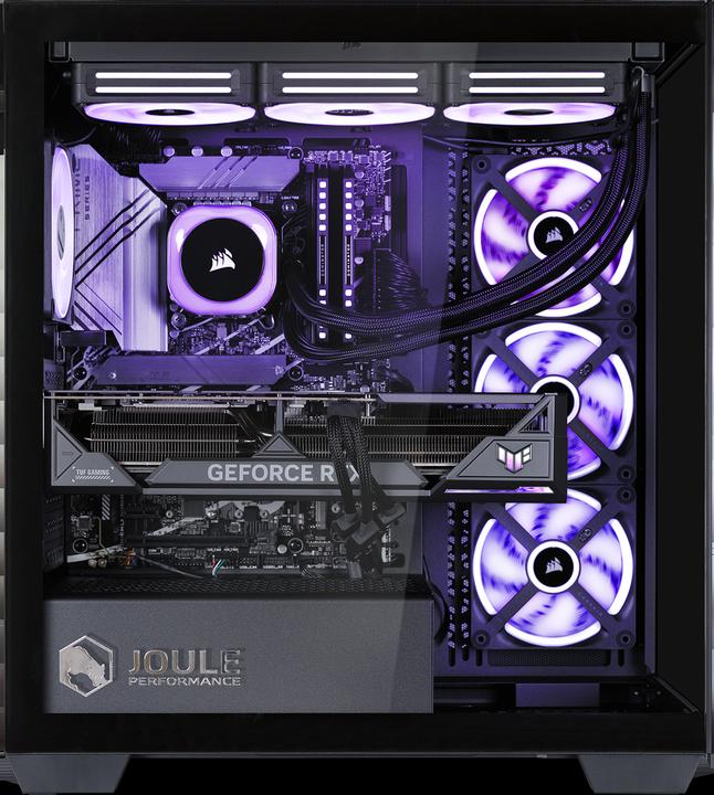 Actual product image Joule Performance High End Gaming PC ICUE LINK RTX5090 R7X3D 64GB 4TB L1134559 (AMD Ryzen 7 9800X3D, 64 GB, 4000 GB, GeForce RTX 5090)