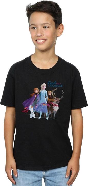 Image du produit Disney - T-shirt FROZEN LEAD WITH COURAGE - Garçon (116)