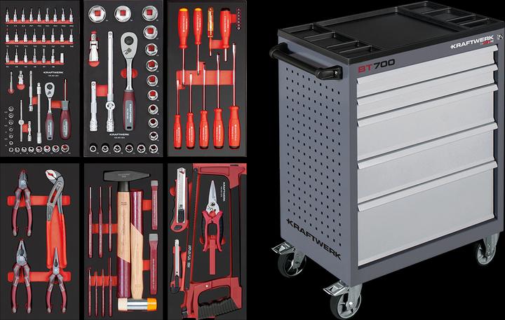Produktbild Kraftwerk BT700 (5 Schubladen, inkl. PB Swiss tools) (121 x)