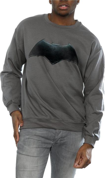 Actual product image Mens Justice League Movie Batman Emblem Sweatshirt (XL)