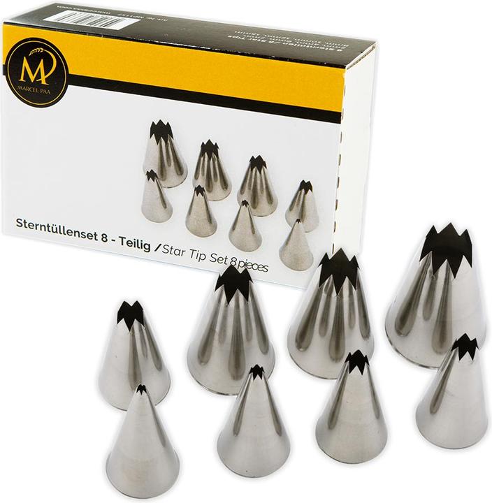 Marcel Paa Sterntüllen-Set 8-teilig (Spritzbeutel)
