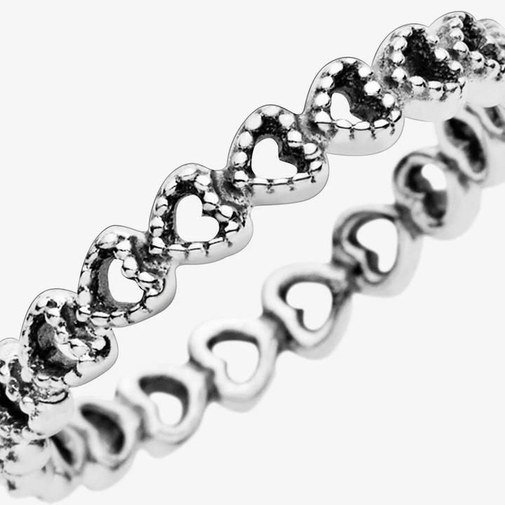 Produktbild Pandora Gereihte Herzen (52, 925 Silber)