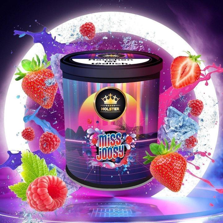 Actual product image Holster Shisha tobacco - Miss Joosy 200g (Strawberry, Raspberry, 200 g)