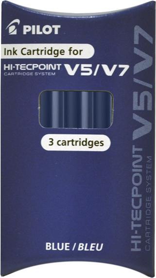 Produktbild Pilot Tintenpatronen fr Tintenroller V5/V7, blau (Nachfülleinheit, Blau)