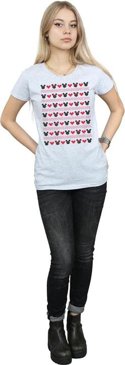 Immagine prodotto Disney Mickey And Minnie Christmas Hearts Maglietta Donna (XL)